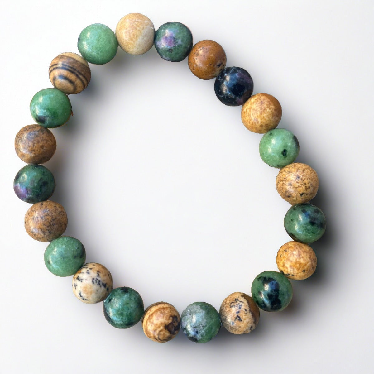 clay bead bracelet- Ocean Breeze